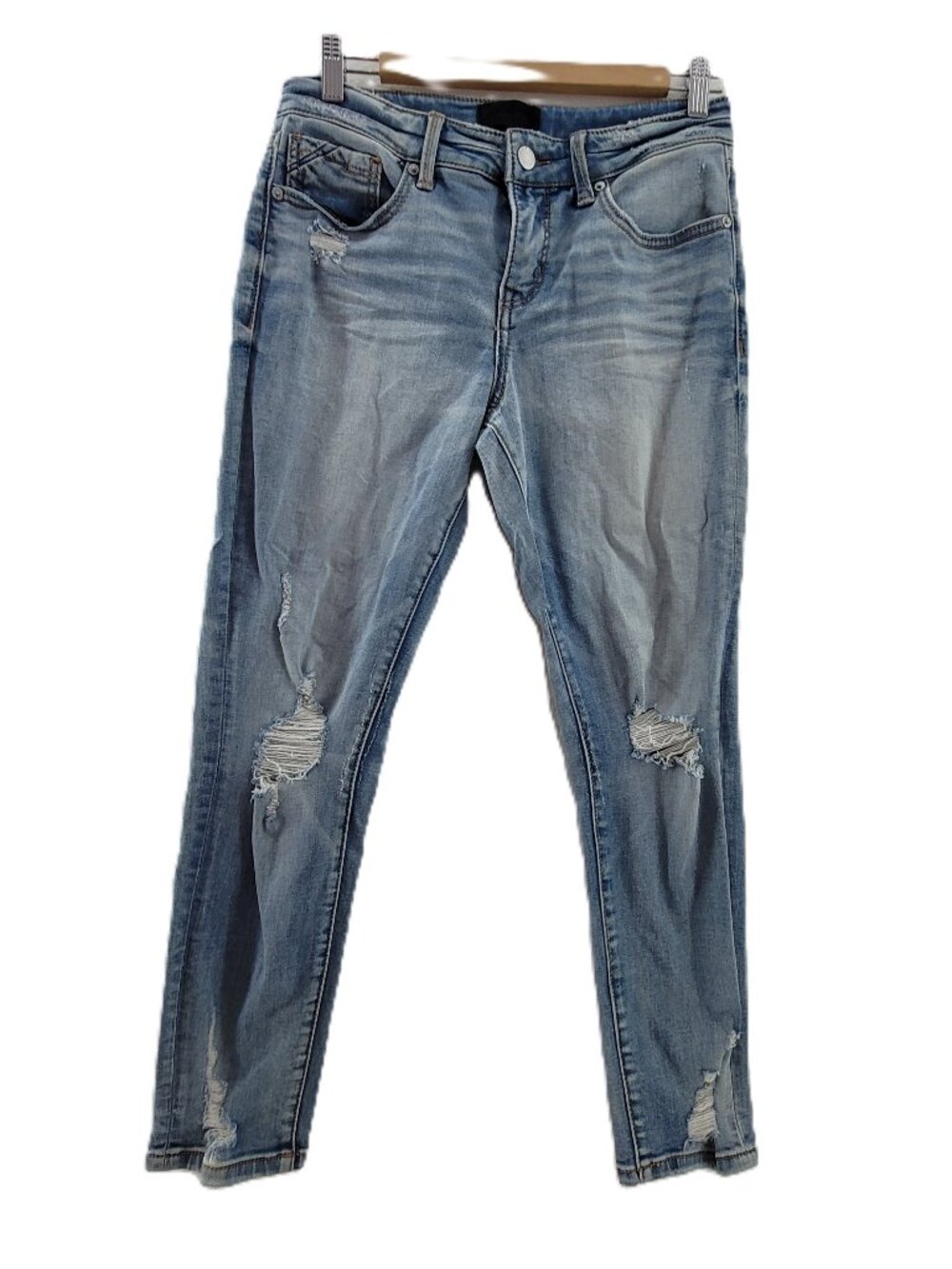 Buckle Black Jeans Womens 28 Blue Slouchy Skinny Denim Distressed BKE Fit No.256